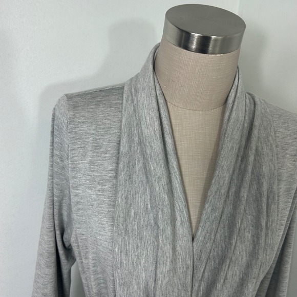 Fleur't Iconic Lingerie Robe Heather Gray Belted Pockets‎ Small/Medium S/M $110 - Picture 4 of 9